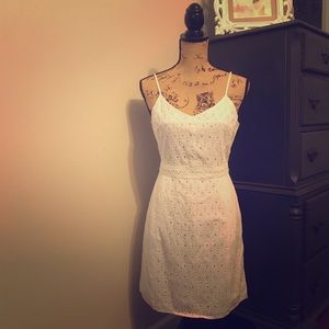 White eyelet sundress